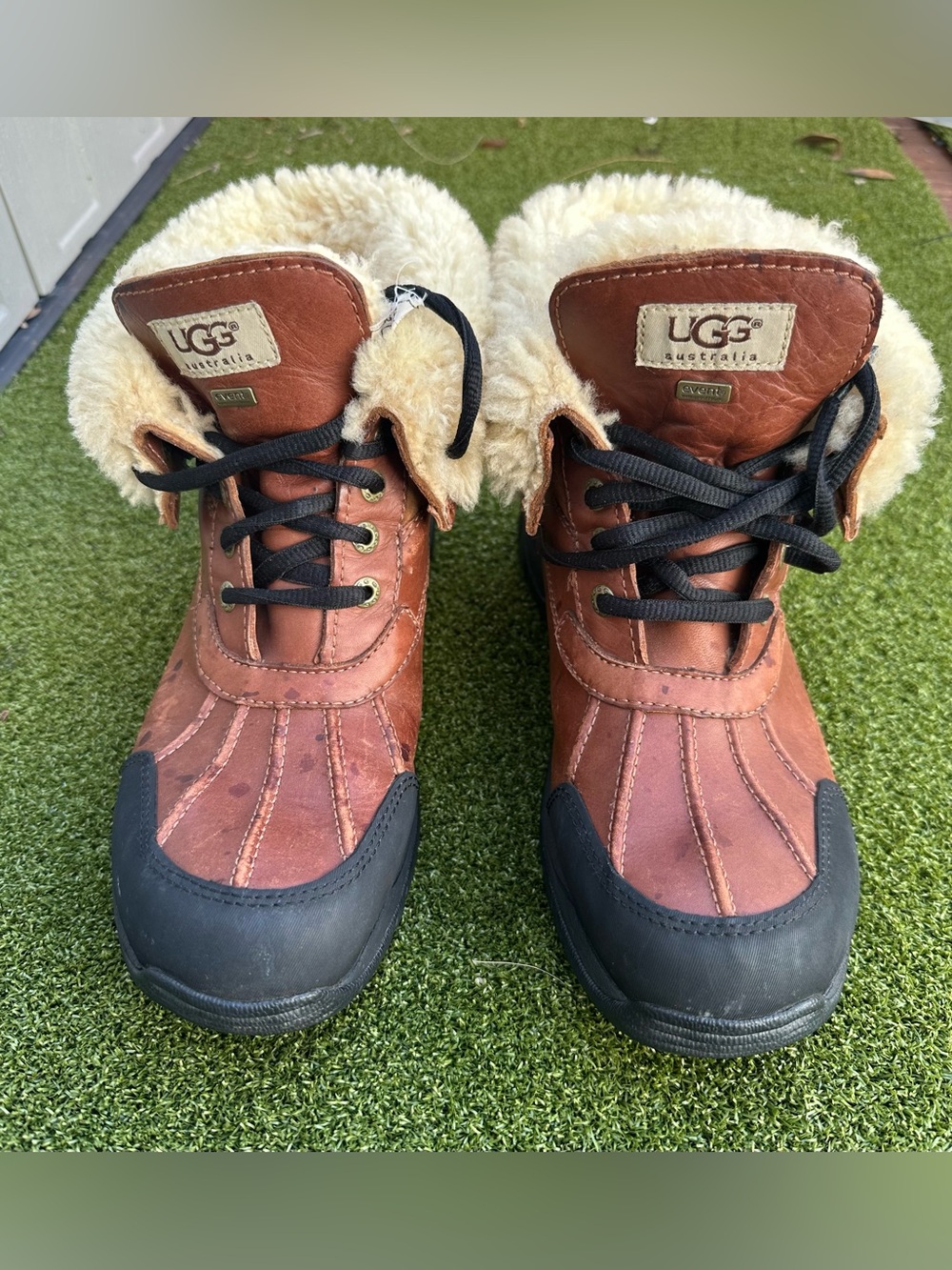 UGG Butte Worchester Waterproof Leather Winter Snow Boots Shoes Size US-9 Men